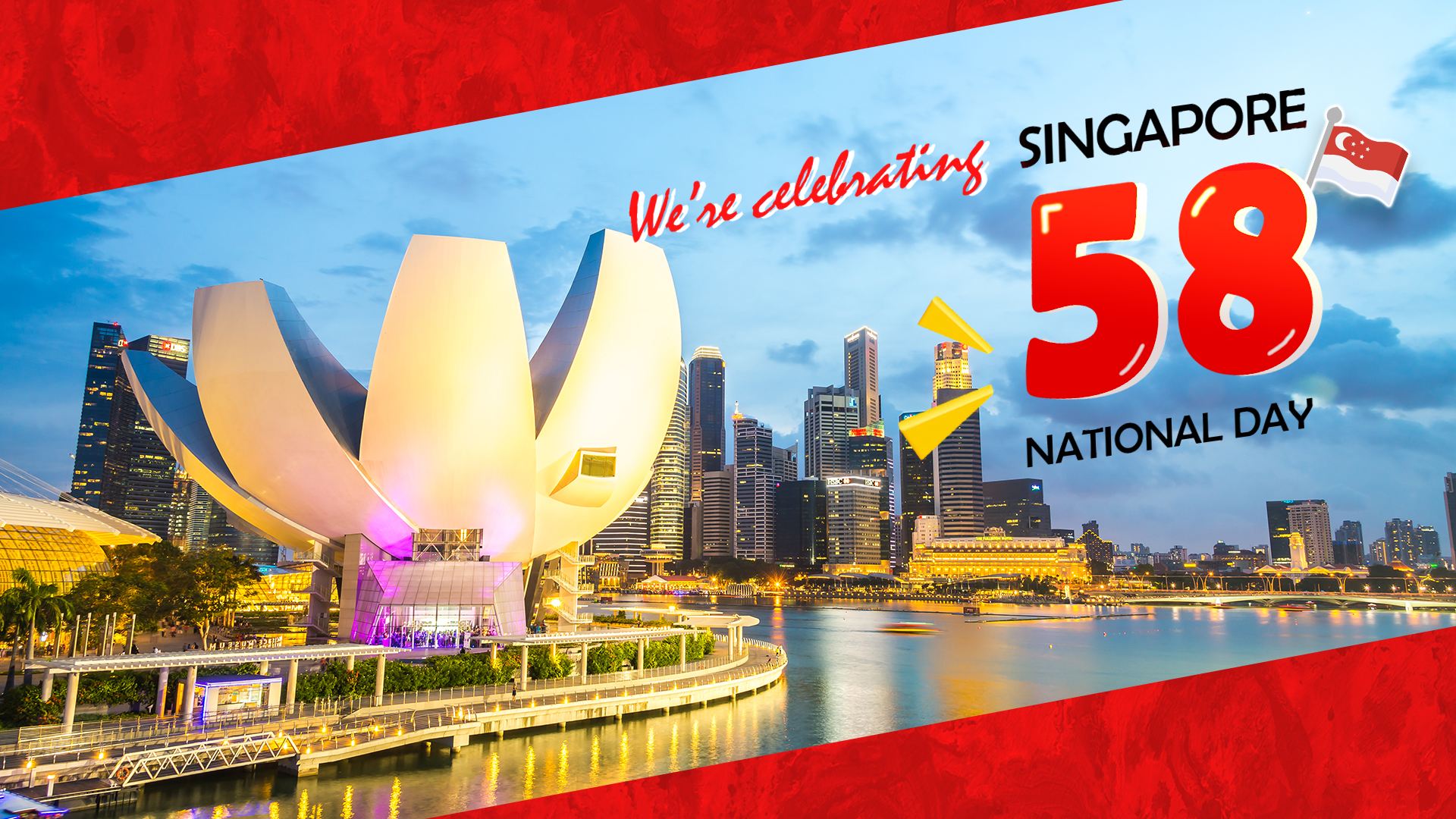 Singapore National Day mobile banner