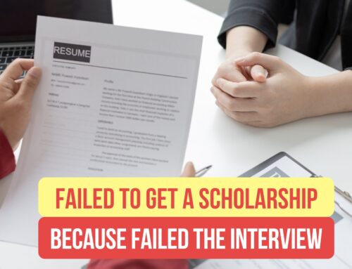 Failed to Get a Scholarship Because Failed the Interview